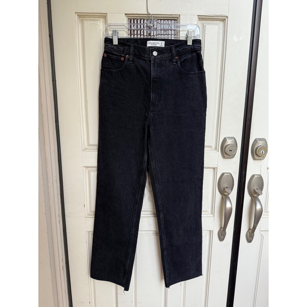 Abercrombie & Fitch Black Straight Leg Women's Jeans